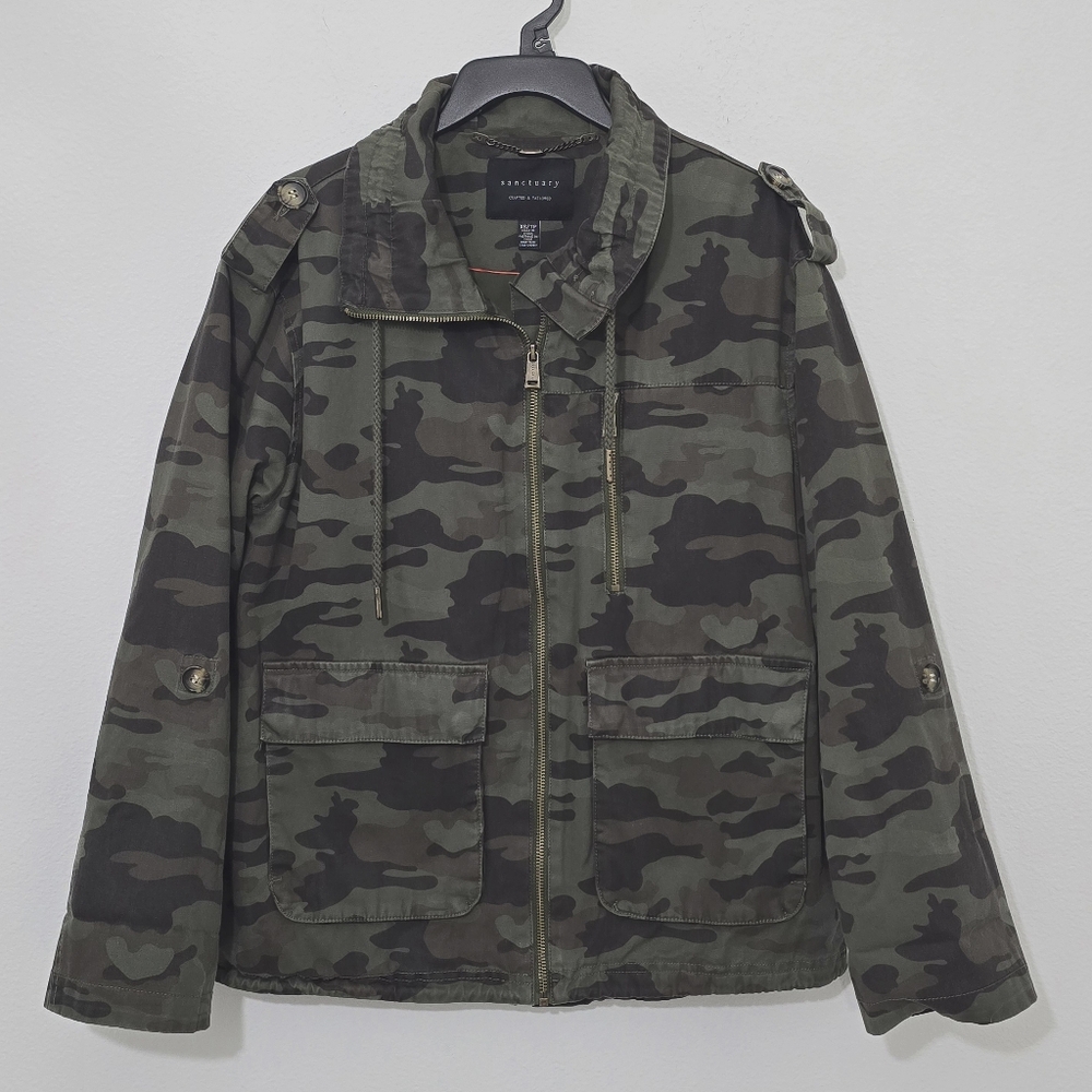 Sanctuary Camo Moto Jacket